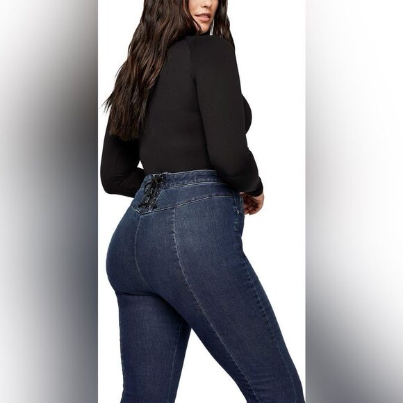 CRVY by Free People Ma Cherie High Waist Flare Jeans Size 27 - Picture 1 of 12